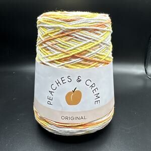 Peaches & Creme Creamsicle multicolor 14 oz. cone 100% Cotton Yarn NEW